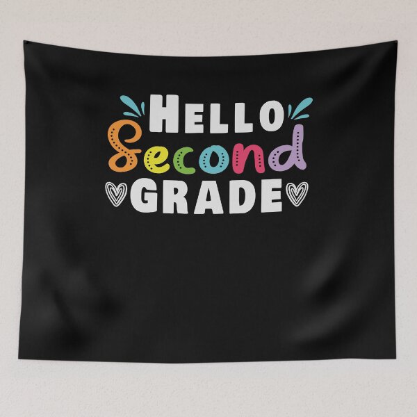 Item preview, Hello Second Grade 2nd Grade Teacher Student Back to School Gift Idea / Colored designed and sold by Chamssou.