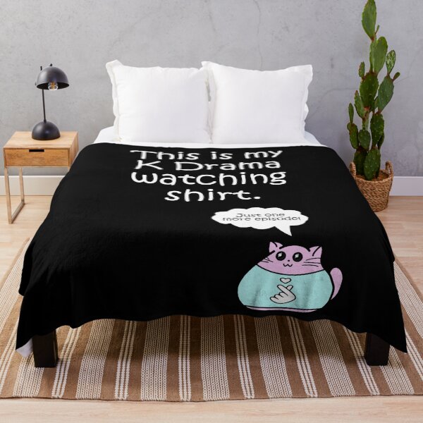 Item preview, KDrama - This is my K Drama Watching Shirt - Just one more episode - Kawaii cat designed and sold by AJ-DesignCo.
