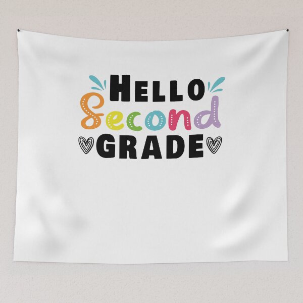 Item preview, Hello Second Grade 2nd Grade Teacher Student Back to School Gift Idea / Colored designed and sold by Chamssou.