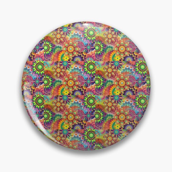 Item preview, abstraction of colorful flowers designed and sold by filon19931.