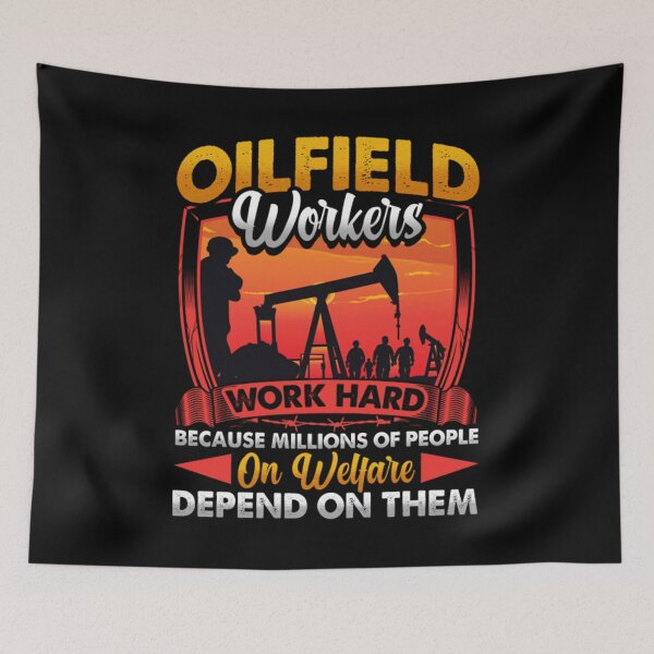 Item preview, Oil T-ShirtOilfiled Worker Quote Oil Hard Workers  designed and sold by HIDROSHOP.