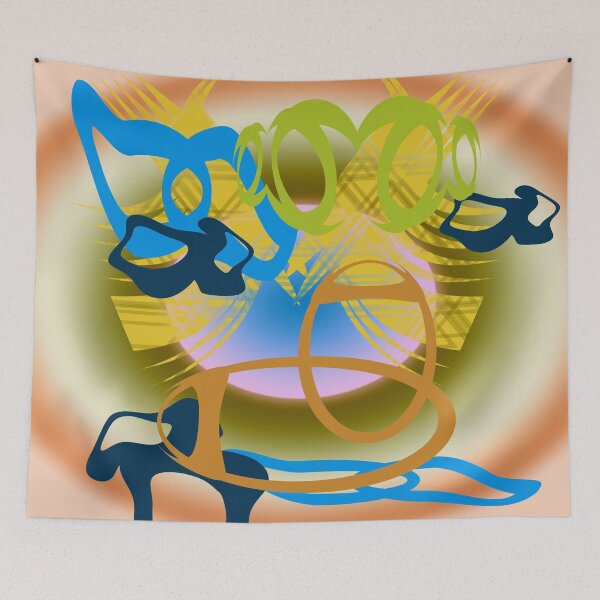Item preview, Festive Abstraction 6 (muted) designed and sold by Discordant Dreams Art.