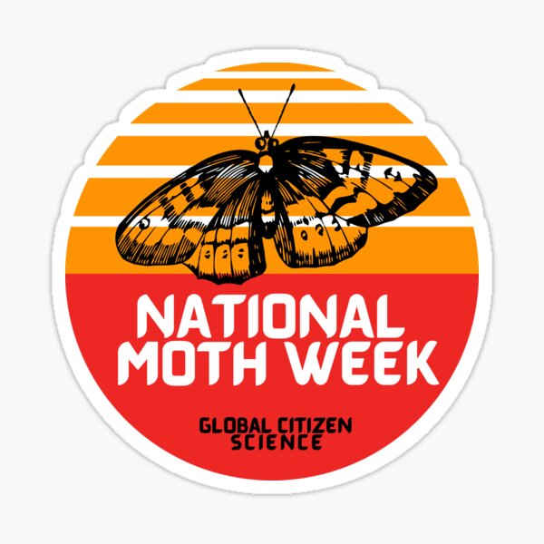 National Moth Week - Sunset Background Sticker