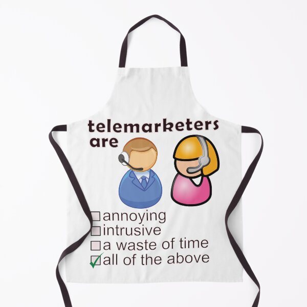 Artikelvorschau, Telemarketing ist nervig aufdringlich eine Zeitverschwendung - Berufe, die wir hassen entworfen und verkauft von DerekJSmith.