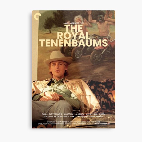 AFFICHES / LES TENENBAUMS ROYAUX Impression métallique