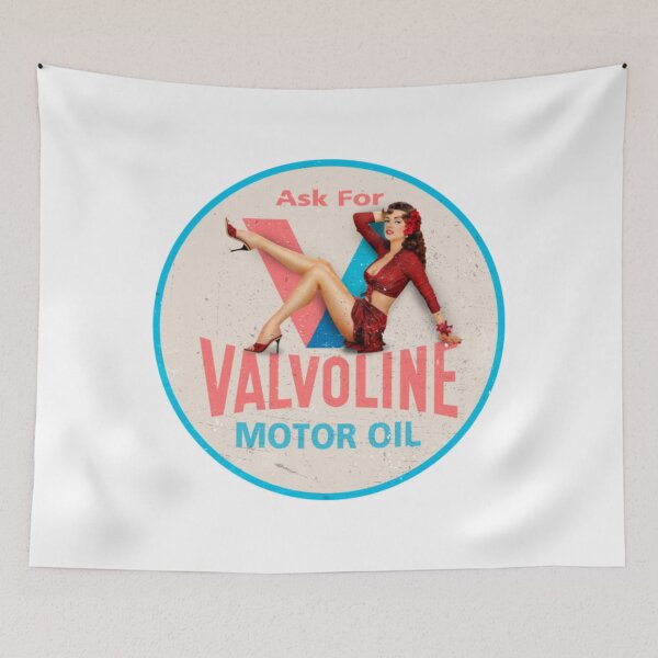 Item preview, Oil And Gas T-ShirtValvoline pin up vintage sign  designed and sold by HIDROSHOP.