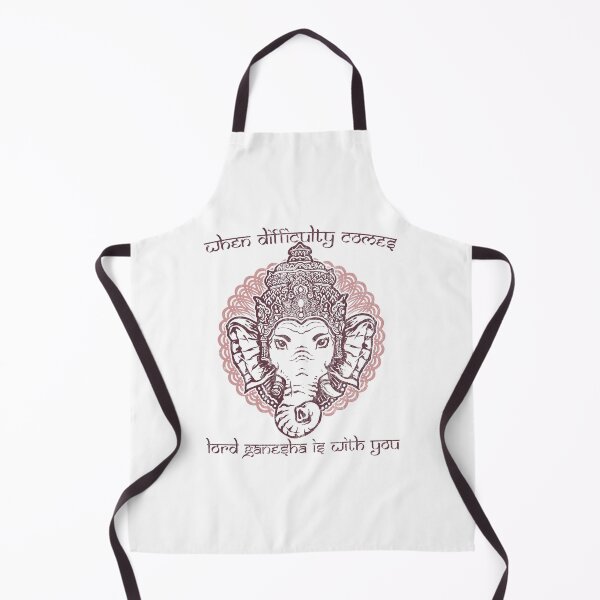 Item preview, When Difficulty Comes, Lord Ganesha is with You, Hindu God Design, Hindu Gift, Elephant God designed and sold by Proverbial Wisdom Design.