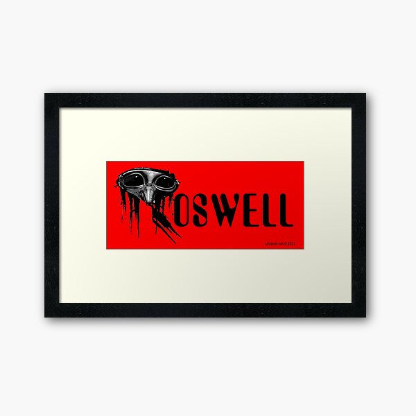 Roswell Alien Abstract Framed Art Print