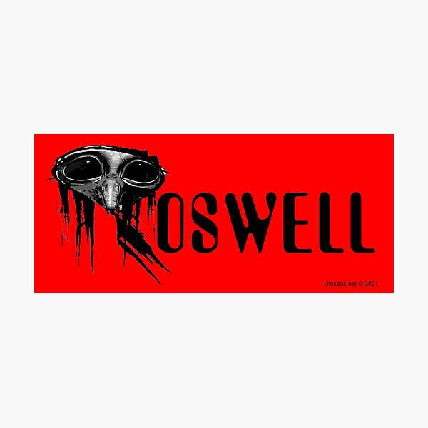 Roswell Alien Abstract Photographic Print