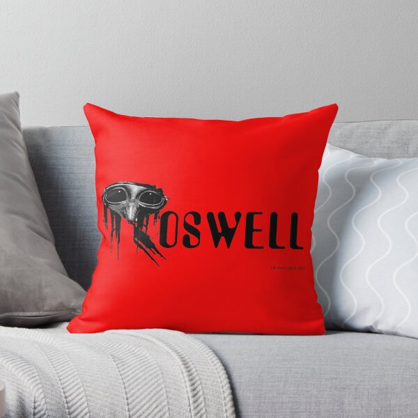 Roswell Alien Abstract Throw Pillow