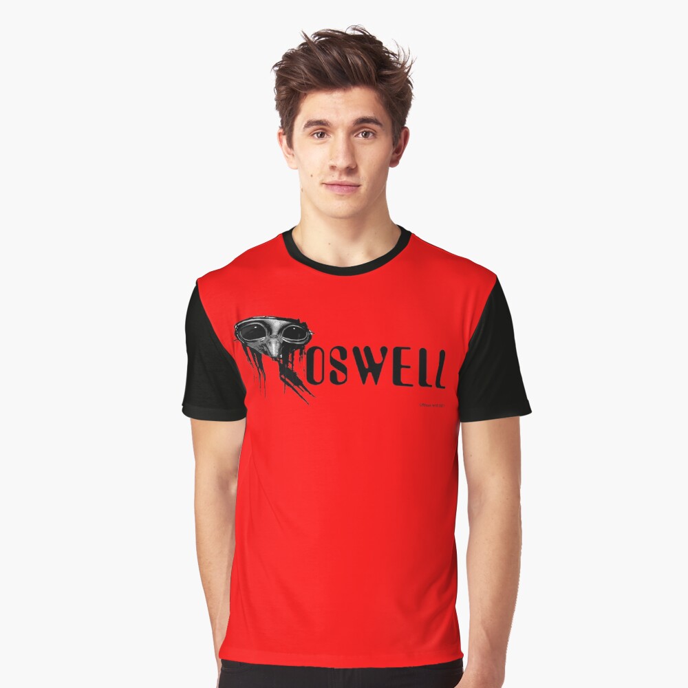 Roswell Alien Abstract Graphic T-Shirt