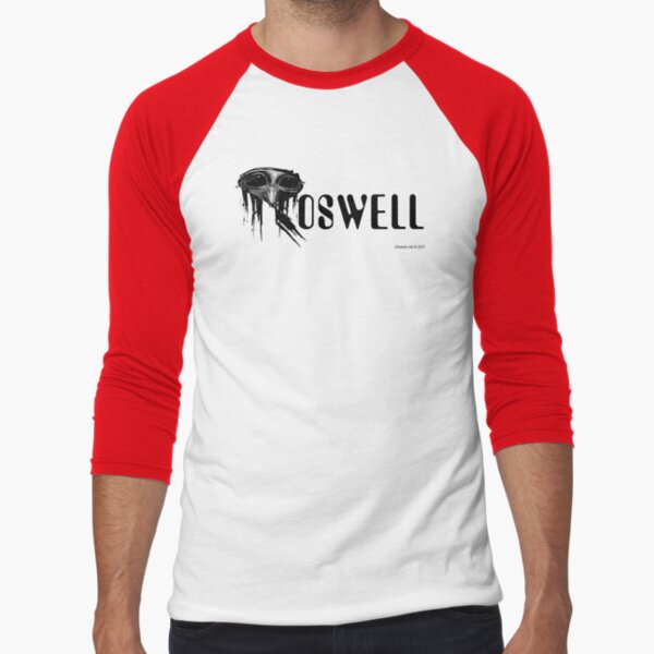 Roswell Alien Abstract Baseball ¾ Sleeve T-Shirt