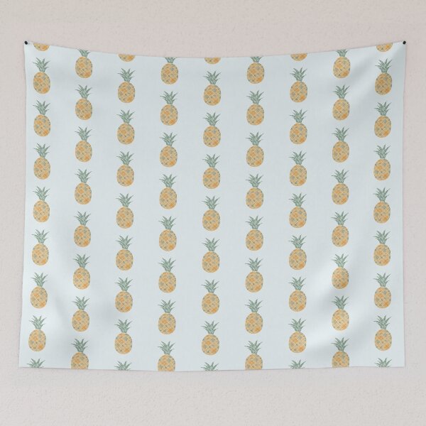 Item preview, Pineapple With Floral Soft Colors Pattern designed and sold by eviejay.