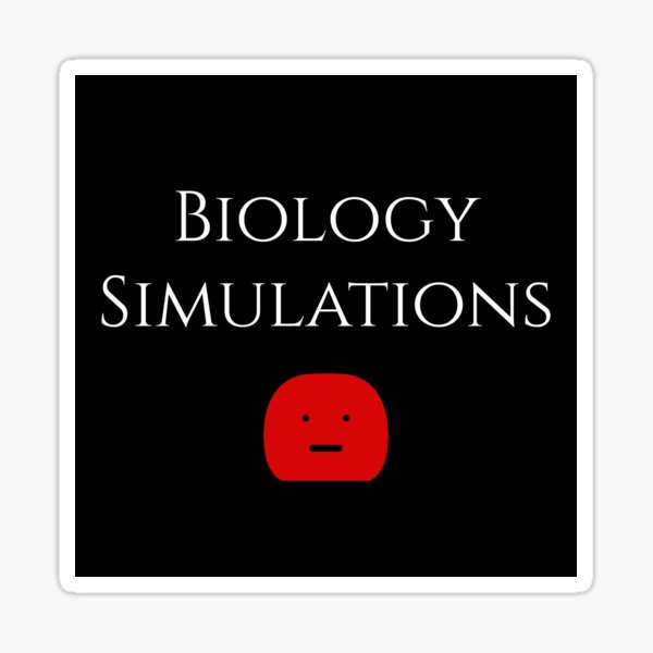 Biology Simulations Logo Sticker