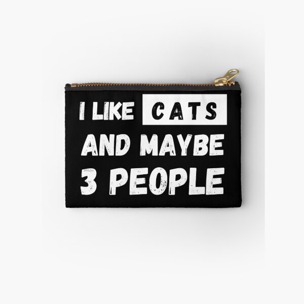 Item preview, I Like Cats and Maybe 3 People T-Shirt Cool Design Tee designed and sold by LJ4EVER.