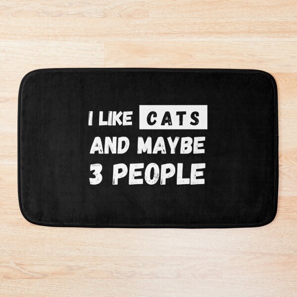 Item preview, I Like Cats and Maybe 3 People T-Shirt Cool Design Tee designed and sold by LJ4EVER.