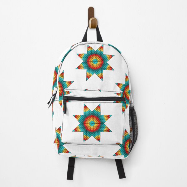 Item preview, Shades of Turquoise / Fire Color Native American StarQuilt Design designed and sold by JMWCD.