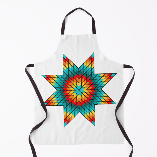 Item preview, Shades of Turquoise / Fire Color Native American StarQuilt Design designed and sold by JMWCD.