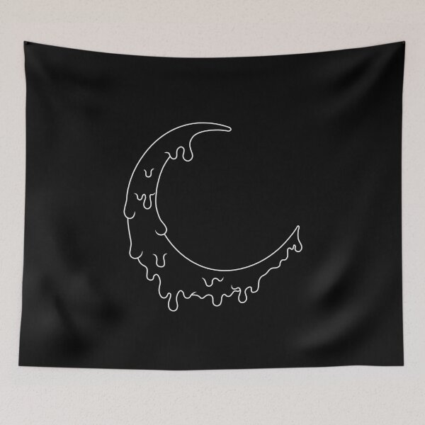 Item preview, La mitad blanca de la luna derritiéndose vaga por el infinito espacio oscuro designed and sold by Butterfly-Dream.