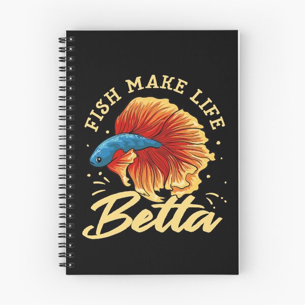 Item preview, Betta fighting fish with fish, life is better designed and sold by ElBeDesigns.