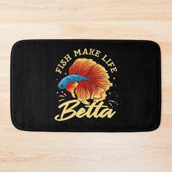 Item preview, Betta fighting fish with fish, life is better designed and sold by ElBeDesigns.