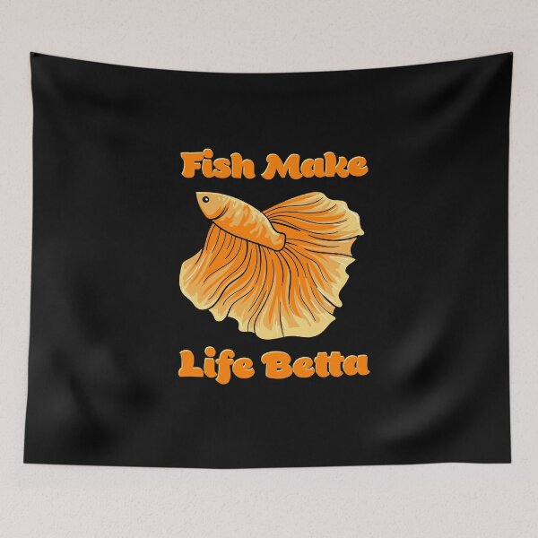 Item preview, Fighting fish fish make life better designed and sold by ElBeDesigns.
