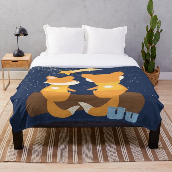 Item preview, Foxes night sky designed and sold by CutieAnimals.