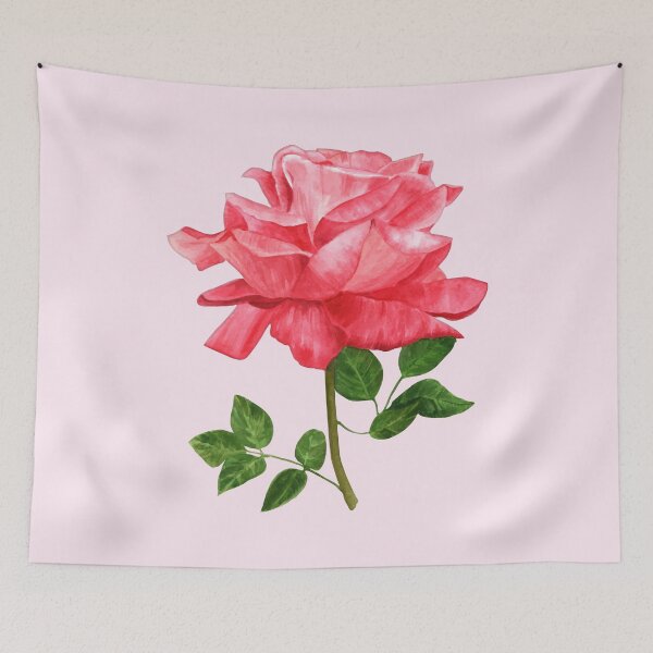 Item preview, Watercolor pink Rose art designed and sold by svetlana84.