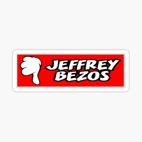 Item preview, thumbs down jeffrey bezos bumper sticker designed and sold by sophiesversion.