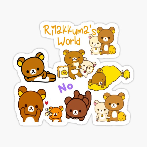 San-X Rilakkuma Blue Sky Stickers: 1