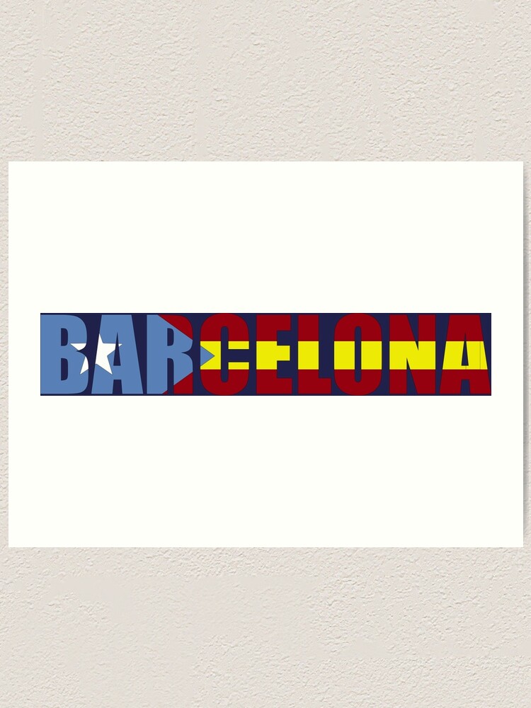 Fc Barcelona Barca Flag Of Catalonia T Shirts And Gifts Art Print By Sago Design Redbubble