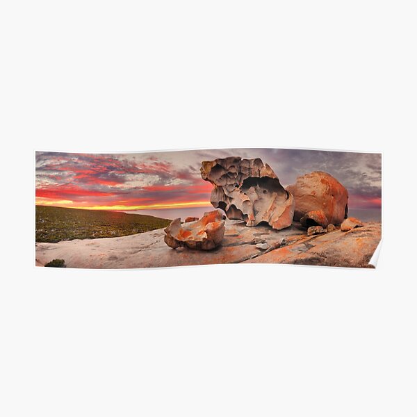Remarkable Rocks Awakens, Kangaroo Island, South Australia Poster
