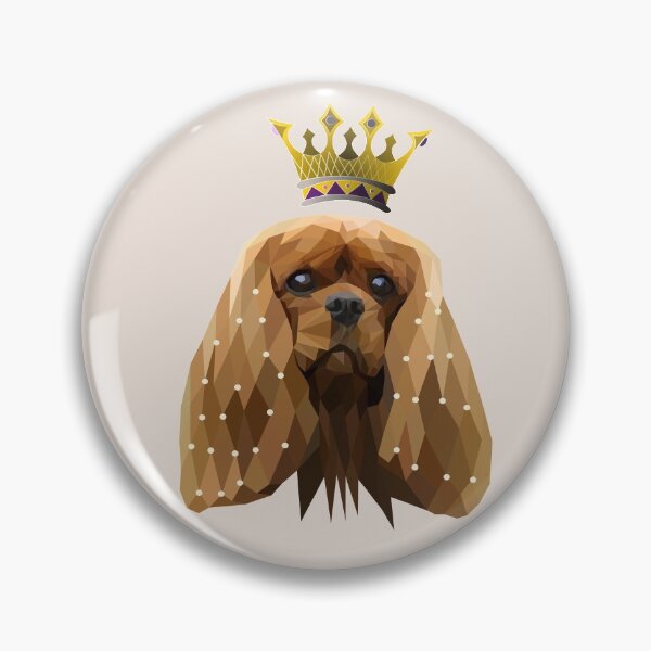 Item preview, Ruby cavalier king charles spaniel patchwork designed and sold by PawsoMania.