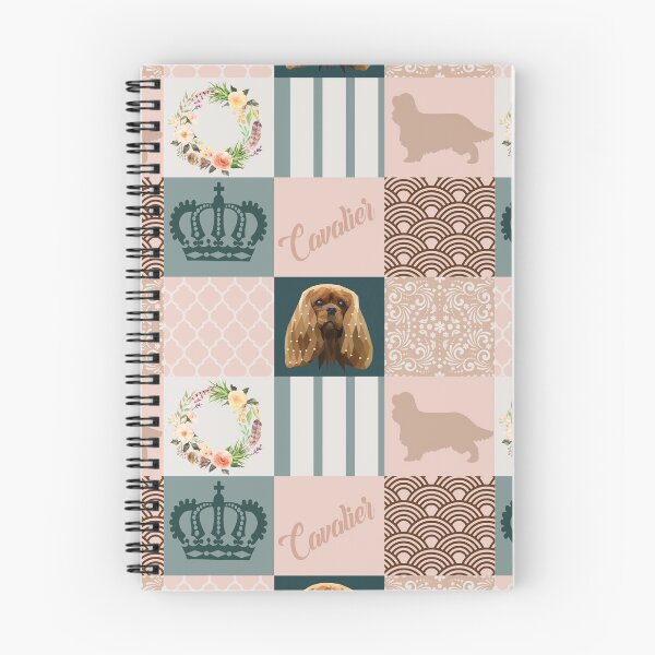 Item preview, Ruby cavalier king charles spaniel patchwork designed and sold by PawsoMania.