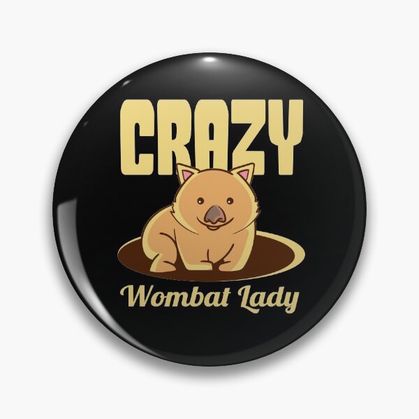 Artikelvorschau, Verrückte Wombat Lady Wombatliebhaber entworfen und verkauft von ElBeDesigns.