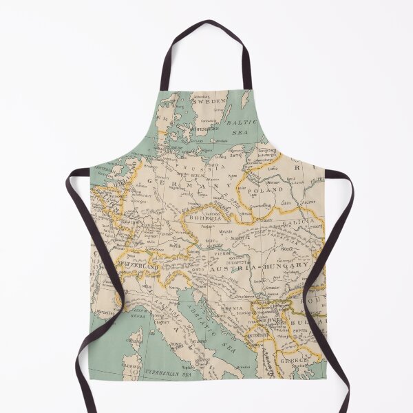 Item preview, Old European Map (1913) Vintage European Continent Atlas designed and sold by BravuraMedia.