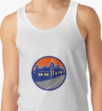 Buildings Street Cityscape Circle Retro Tank Top