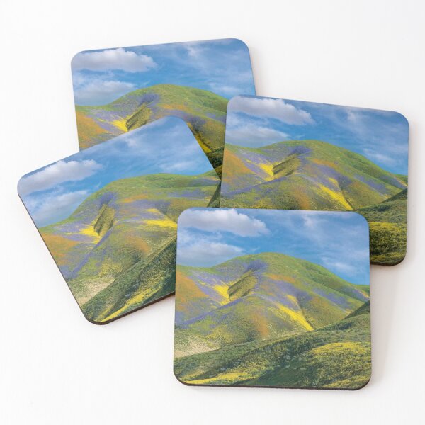 Item preview, Phacelia And Hillside Daisy Wildflower Bloom Temblor Range Carrizo Plain Nm California designed and sold by BachmaierEwald.