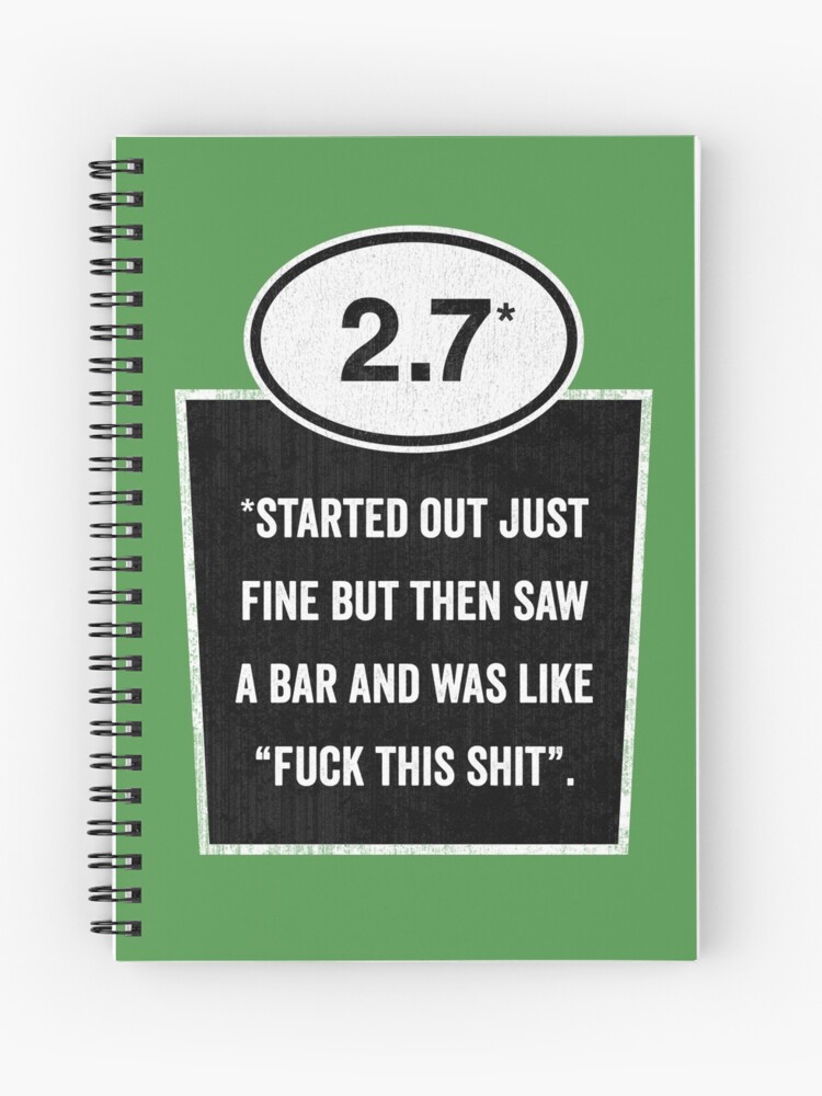 Thumbnail 1 of 3, Spiral Notebook, 2.7 - Saw a Bar designed and sold by DamnAssFunny.