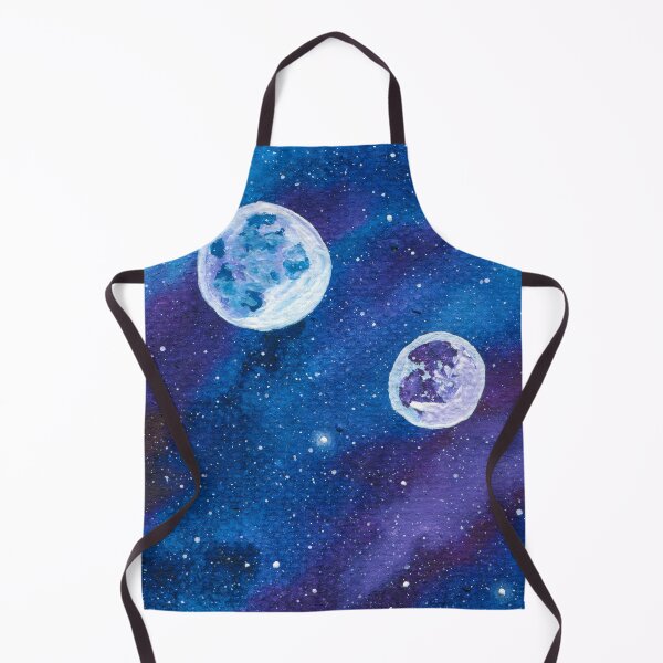 Item preview, Two Blue Galaxy Planets designed and sold by galleasstudio.