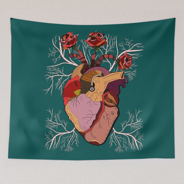 Item preview, floral heart designed and sold by avkartgallery.