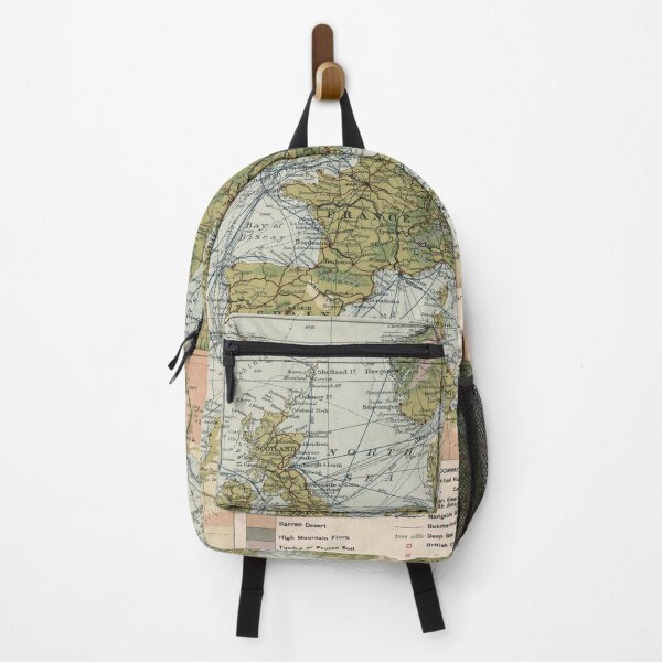 Item preview, Old Europe Commercial Route Map (1907) Vintage European Nautical Chart designed and sold by BravuraMedia.