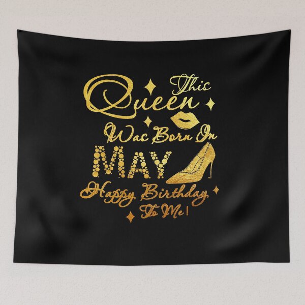 Item preview, This Queen Was Born In May Happy Birthday To Me Leopard Print designed and sold by FucaGirl.