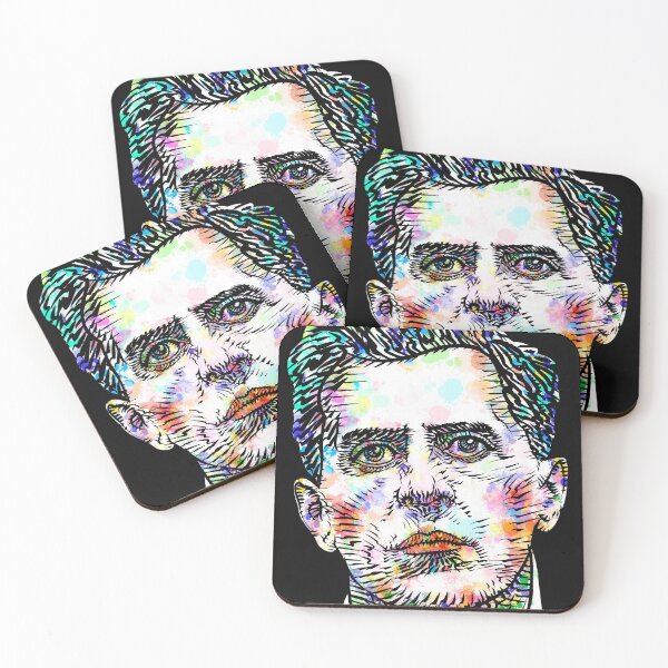 Item preview, LUDWIG WITTGENSTEIN watercolor and ink portrait designed and sold by lautir.