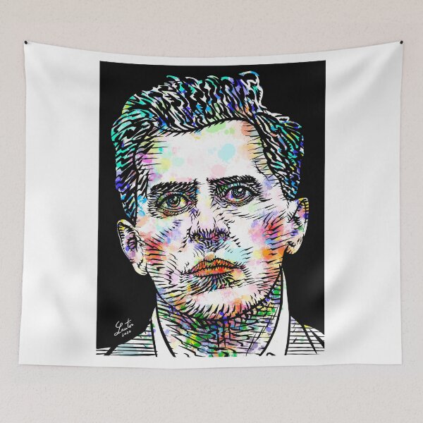 Item preview, LUDWIG WITTGENSTEIN watercolor and ink portrait designed and sold by lautir.