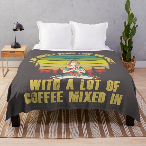 Item preview, I'm mostly peace, love, and light, with a lot of coffee mixed in. designed and sold by Stxradley.