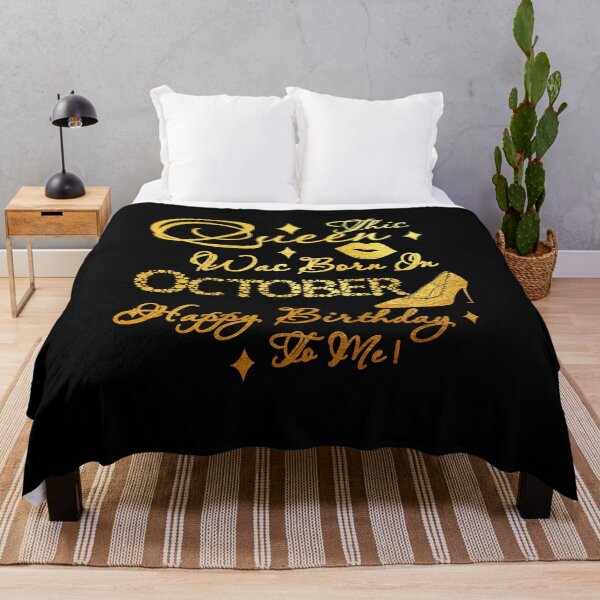 Item preview, This Queen Was Born In October Happy Birthday To Me Leopard Print designed and sold by FucaGirl.