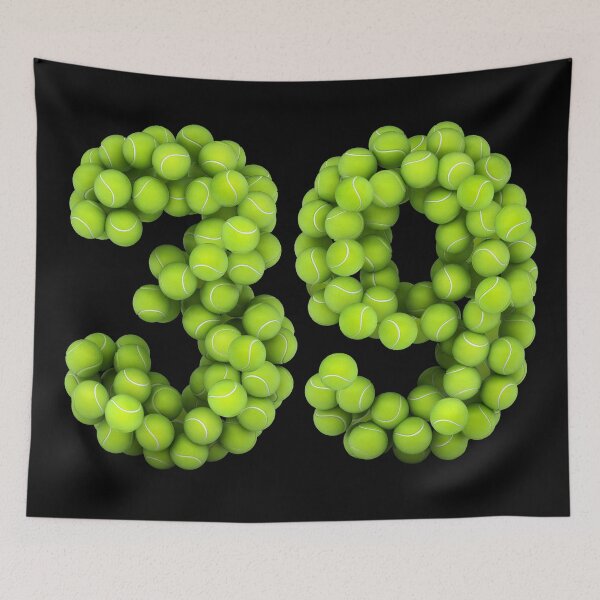 Item preview, Tennis Player Number 39 - Tennis Sports thirty-nine Game Set Match 39 designed and sold by elhefe.