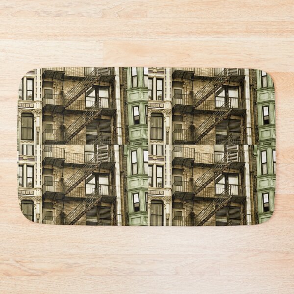 Item preview, zig zagging fire escape between two buildings in boston massachusetts designed and sold by Stephen Orsillo.