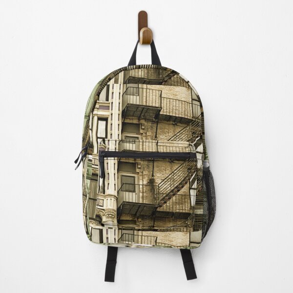 Item preview, zig zagging fire escape between two buildings in boston massachusetts designed and sold by Stephen Orsillo.